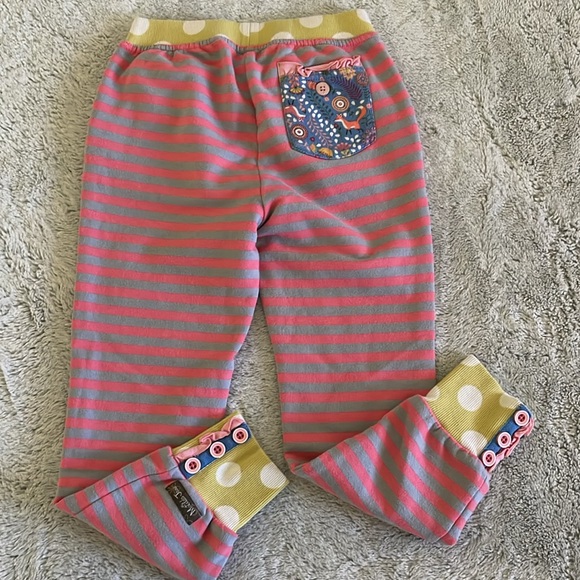 Matilda Jane Floral & Stripes joggers  SZ 6 pink ruffles lime
Polka dots - Picture 4 of 4